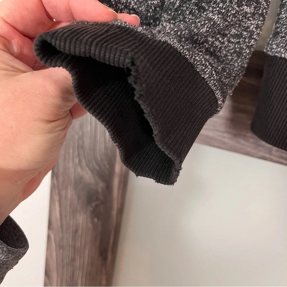 Guess Women’s Charcoal Full Zip Jacket w/ Military Style Shoulder Strap Detail - Picture 7 of 8